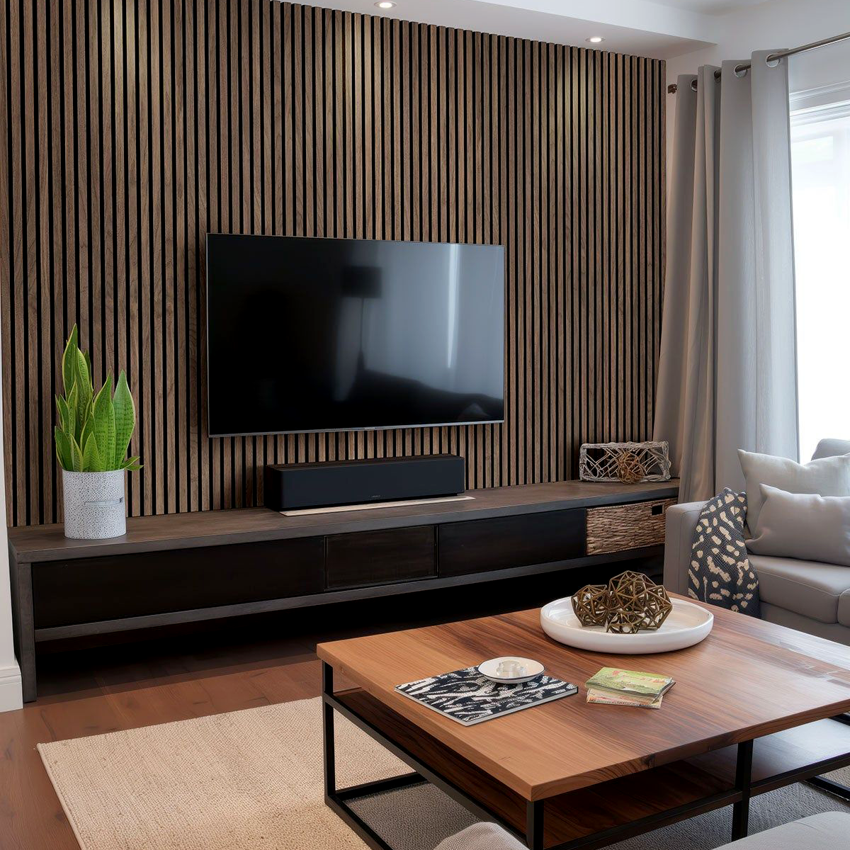 Akupanel Walnoot Hout 300x60 cm