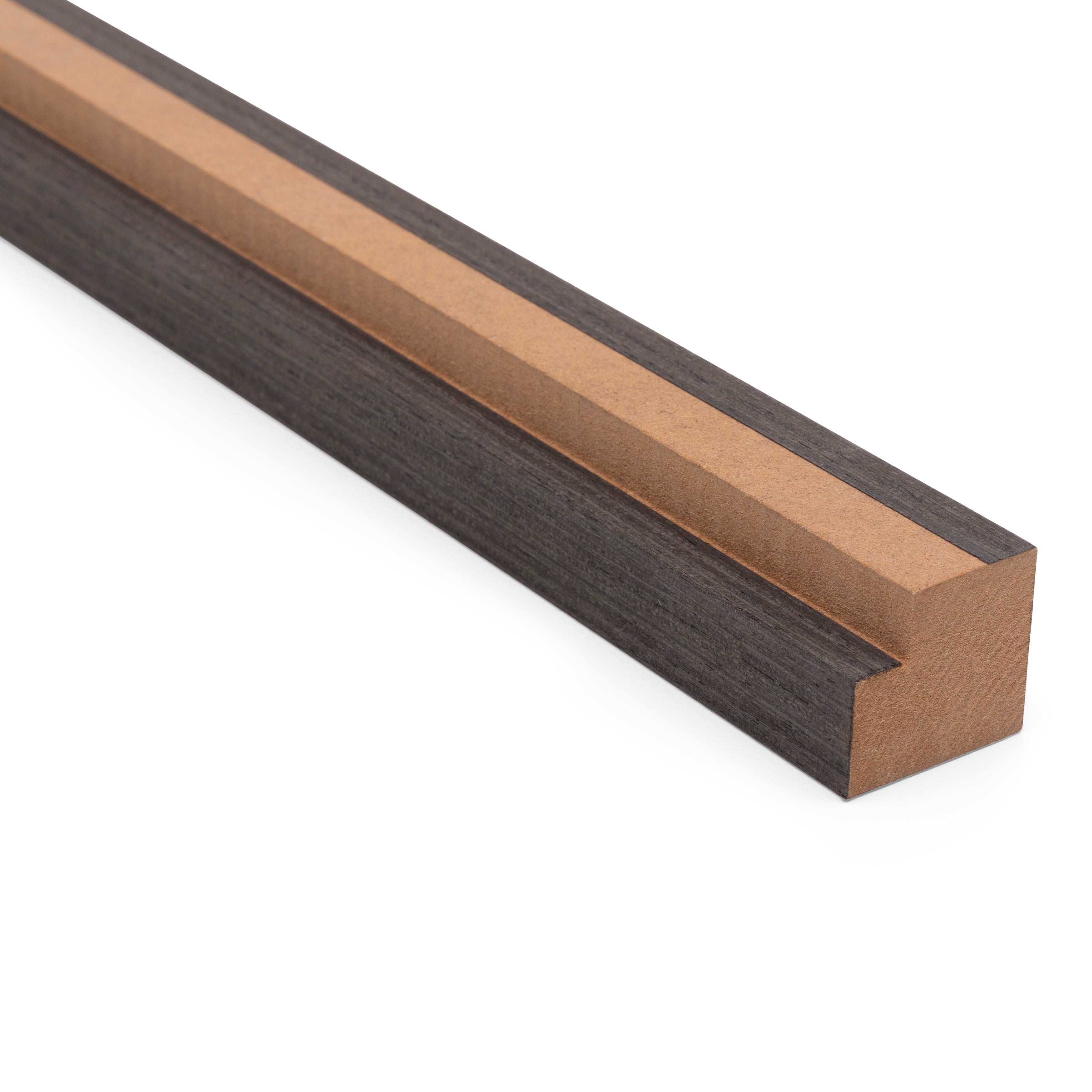 AkuPanel End Strip Black Oak Wood 260cm