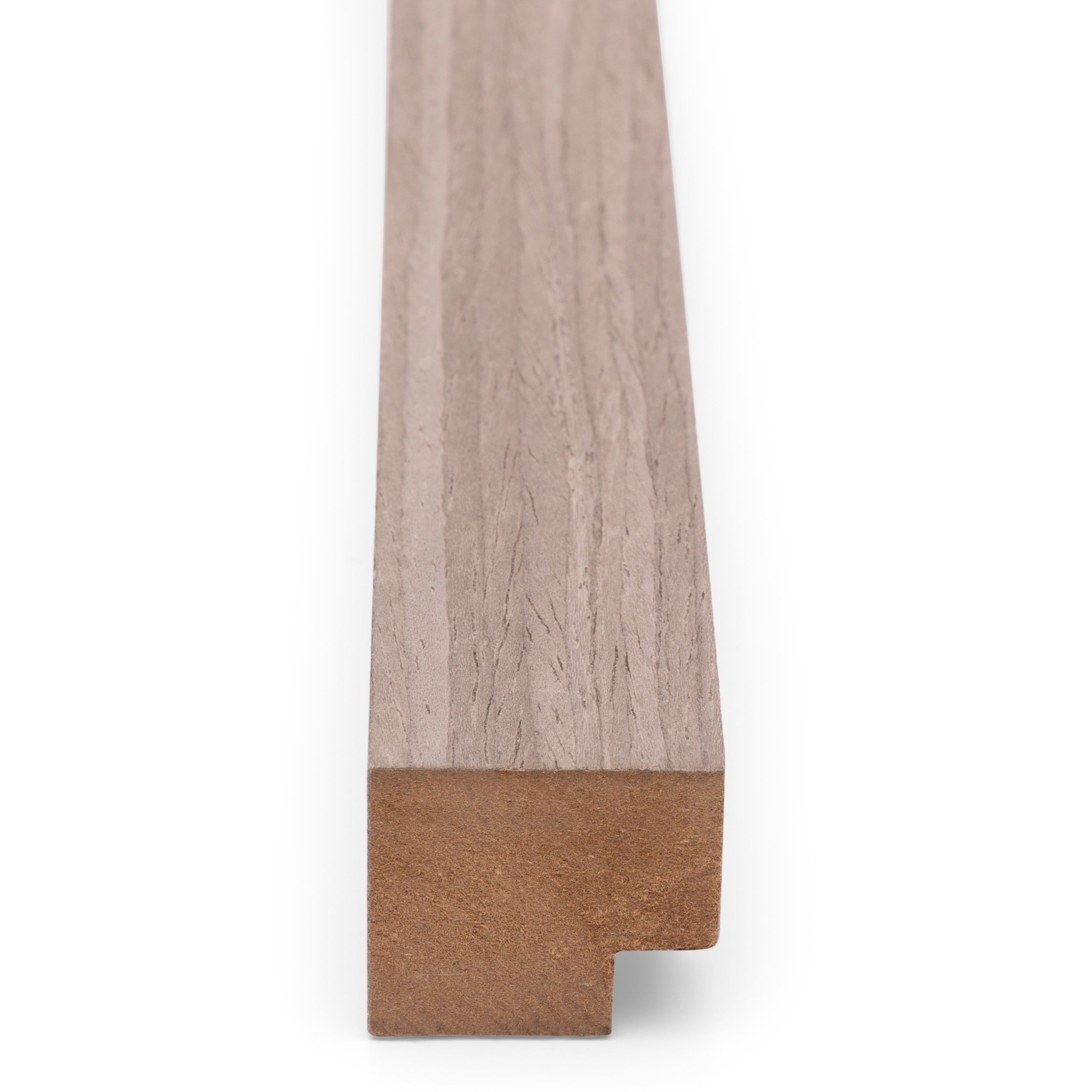 AkuPanel End Lath Grey Walnut Wood 260cm