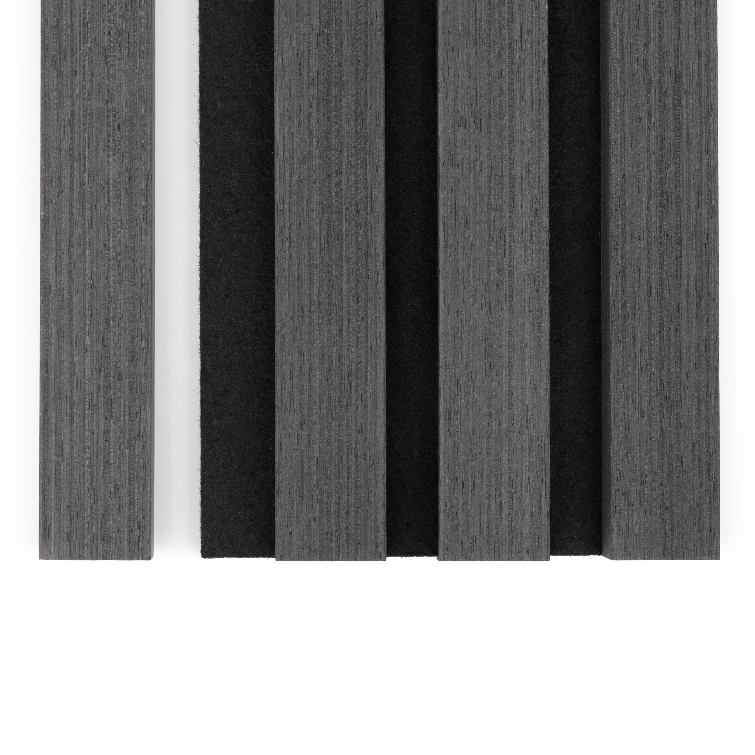 AkuPanel End Strip Black Oak Wood 260cm