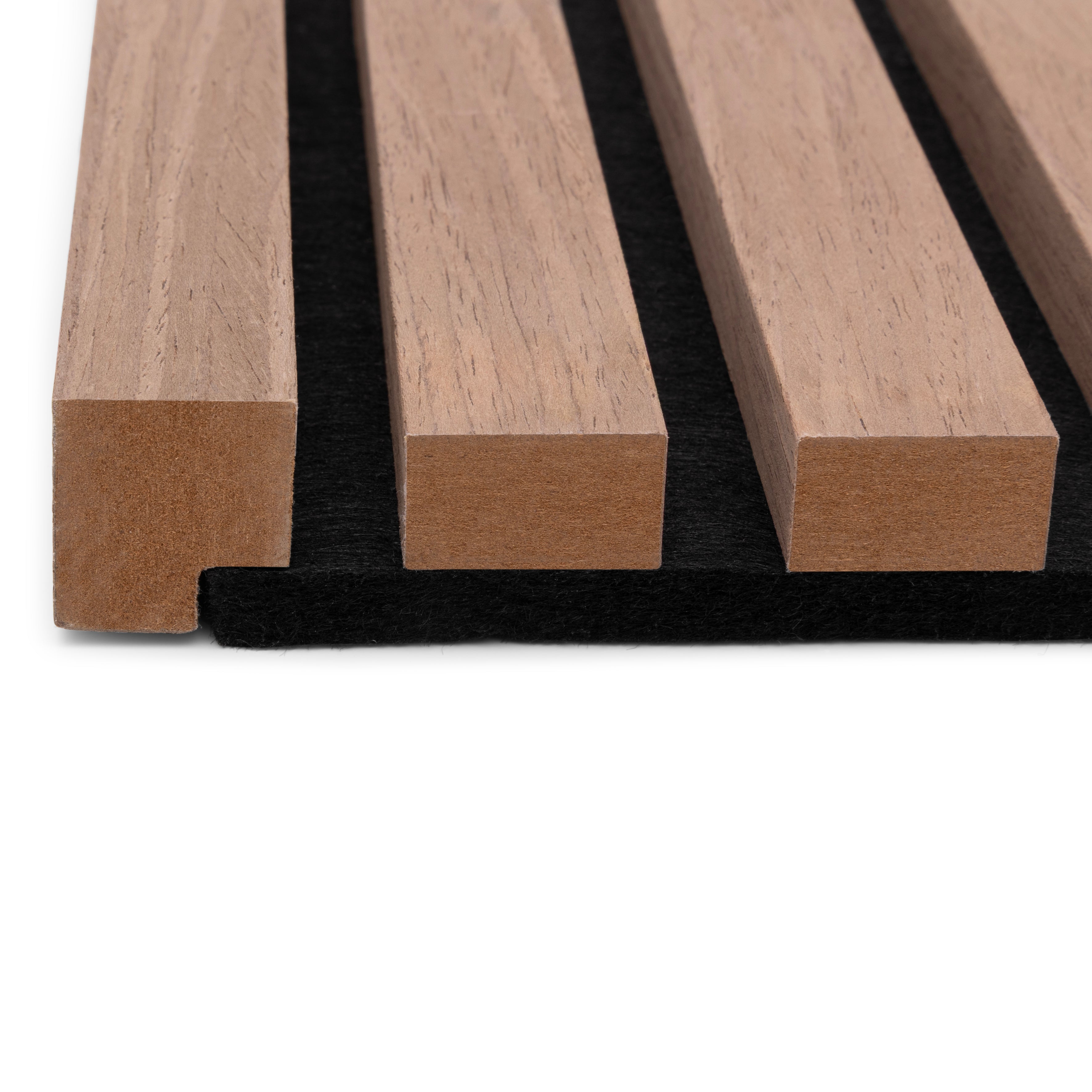 AkuPanel End Lath Walnut Wood 260cm