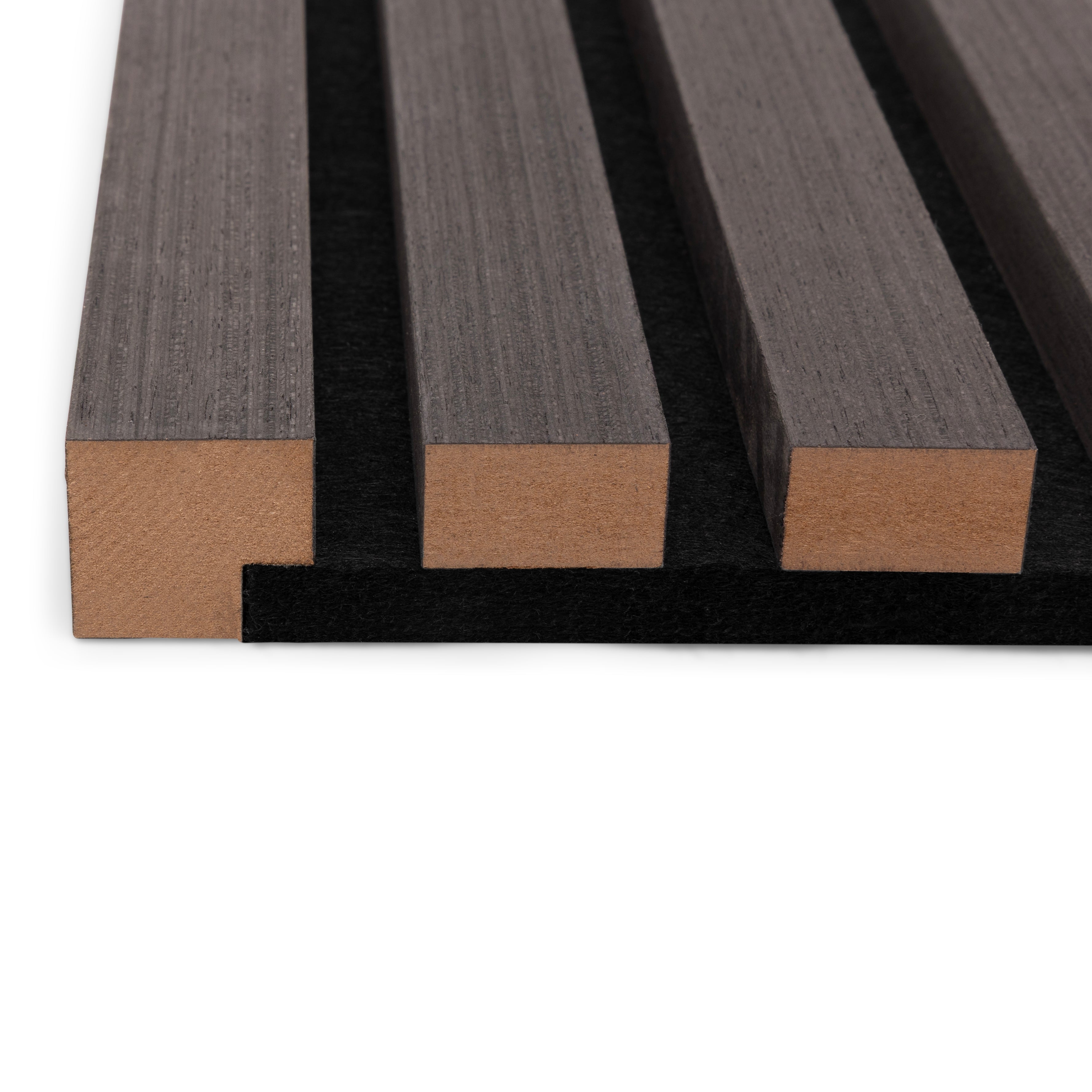 AkuPanel End Strip Black Oak Wood 260cm